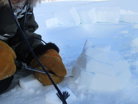 Igloo building experiments